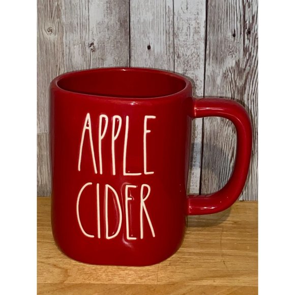 Rae Dunn Red Apple Cider Coffee Tea Mug Cup Fall Autumn Halloween Decor - Picture 1 of 8
